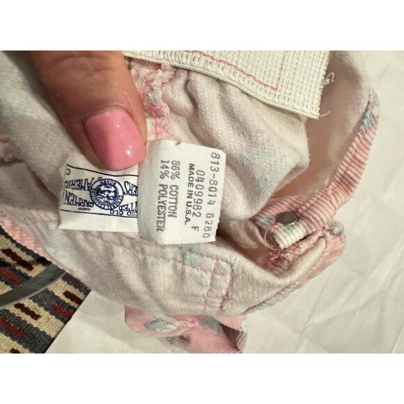 - Vintage, Vestbak Osh Kosh Corduroy Overalls 3-6 Month Pink Bears with sh… - Picture 4 of 9